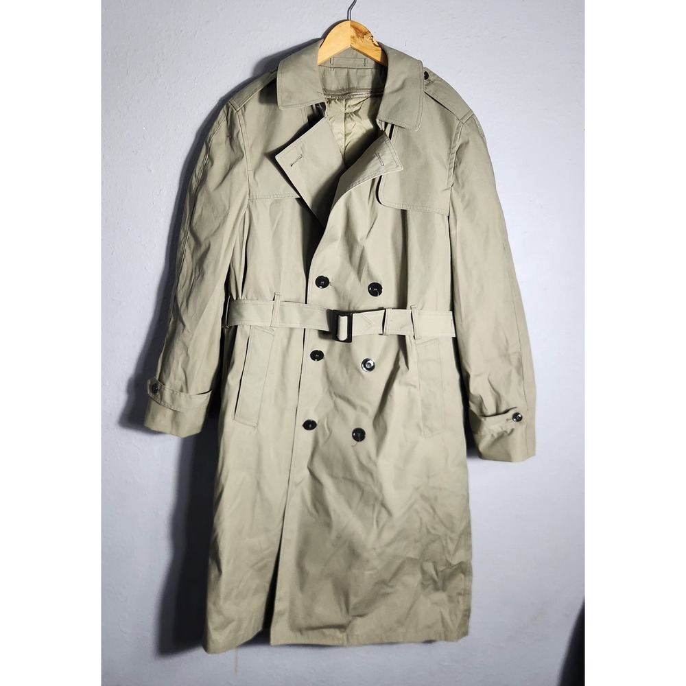 Defense Logistics Agency Valor Collection 42 Long All Weather Trench coat EUC